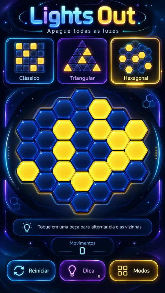 Modo hexagonal no Android