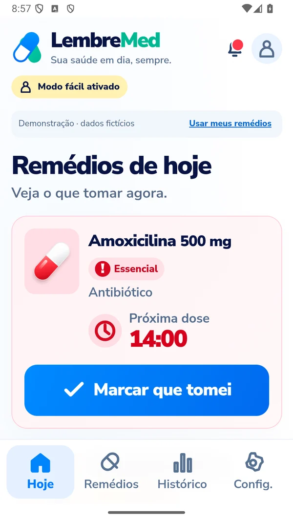 Seu dia em horários