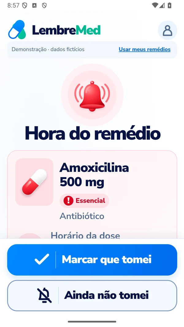 Alarme com ações simples