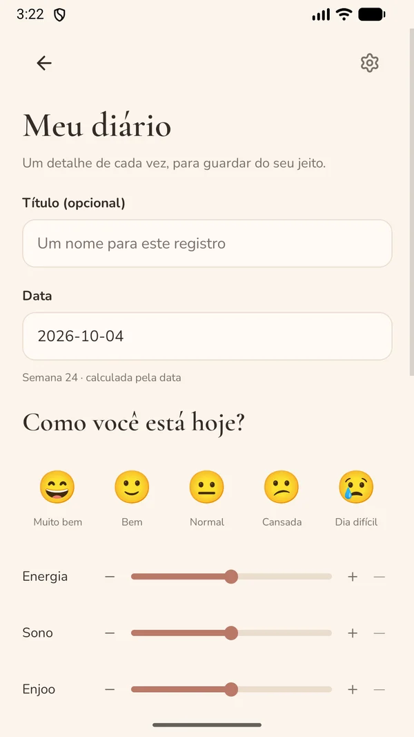Diário da gravidez
