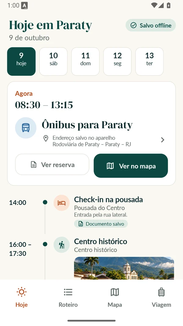 Hoje em Paraty