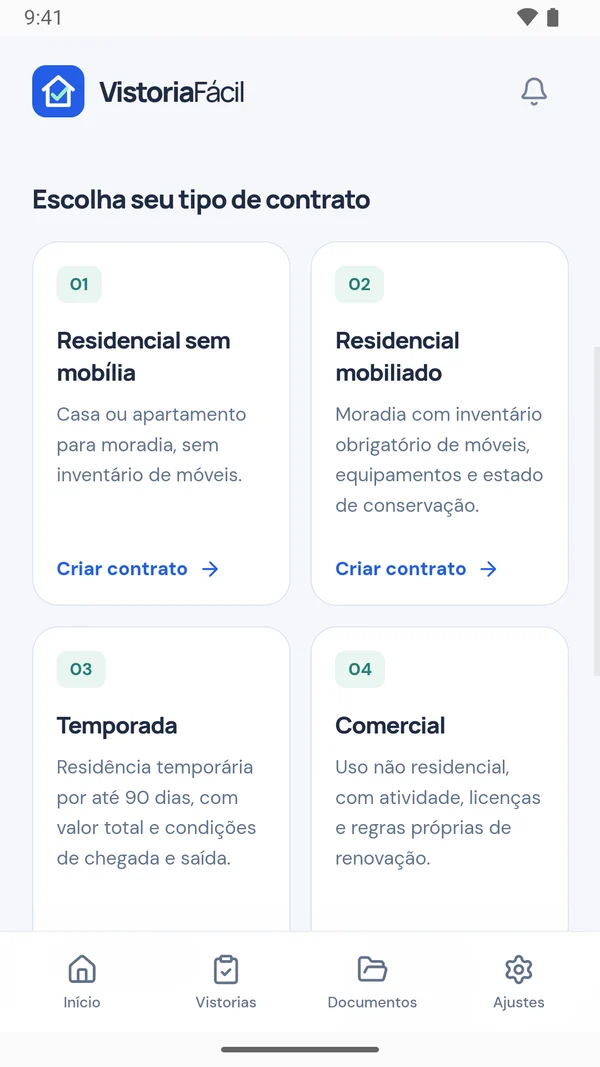 Cinco tipos de minuta